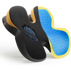 ProtoArc Seat Cushion for Office Chairs, ComfortX SC Ergonomic Cushions Pillow Pressure Relief Gel + Memory Foam Butt Cushion for Home, Office, Car Seat, Tailbone, Back & Sciatica Pain Relief in Kuwait