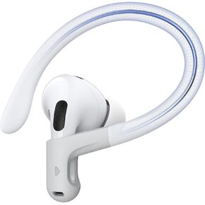 Gcioii Memory Titanium Alloy Ear Hooks for AirPods Pro 2, AirPods Pro,AirPods 3rd [Added Anti-Lost Lanyard],Anti-Slip Sports Accessories Ear Hooks,Comfortable Fit (White)