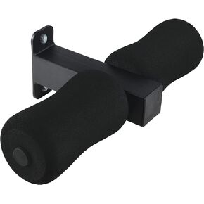 LoGest Wall Mounted Nordic Hamstring Curl Machine - Compact Fitness Training Equipment - Steel & Foam Padded Ankle Bar Versatile Workout Tool for Nordic Curls Spanish Squats Sit-Ups Core Twists & More
