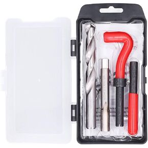 Thread Repair Kit, 15Pcs / Set M14x1.50mm Thread Repair Tool Kit Insert Compatible Hand Tool Thread Repair Set for Auto Damaged Worn Threads Repairing