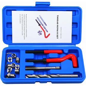 BestsQ 15pcs Thread Repair Kit M10 x 1.25mm Metric Thread Repair Insert Kit Compatible Hand Tool Set for Auto Repairing (M10-1.25)