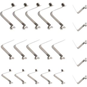 20 PCS Kayak Paddle Spring Clips Includes 5 PCS 8mm and 5 PCS 6mm Double Pin Spring Button Clips, 5 PCS 8mm and 5 PCS 6mm Single Push Button Clips, Stainless Steel Tube Locking Pin Clips