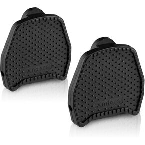 Clipless Platform Pedal Adapters for Shimano Wellgo SPD Speedplay Pedals, Road Bike Dual Cleat Adapters, Black