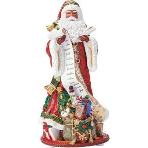 Fitz and Floyd Holiday Home African American Santa Pitcher, Multicolored