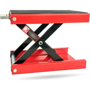 1100 LB Motorcycle Center Scissor Lift Jack ATVs Dirt Bike Scooter Crank Hoist Stand, Blue