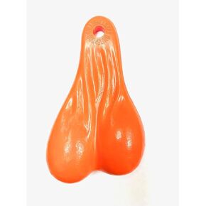 BULLS BALLS Truck Nuts, 8" Tall Series, Made in USA-(Orange)