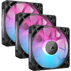 CORSAIR iCUE Link RX120 120mm PWM Fan - Magnetic Dome Bearing - Single Fan - Black
