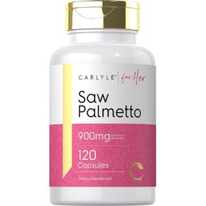 Carlyle Saw Palmetto for Women 900mg | 120 Capsules | Full Spectrum Complex | Non-GMO, Gluten Free Supplement | for Her