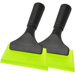 EHDIS Small Squeegee 5 inch Rubber Window Tint Squeegee for Car, Glass, Mirror, Shower, Auto,Windows -Red (Black, 2)