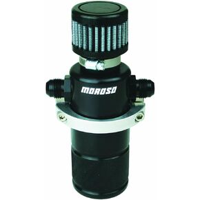 Moroso 85397 Compact Breather Tank in Black