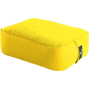 Hugger Mugger Zen Meditation Cushion - Wider Base, Use Horizontally or Vertically, Buckwheat Filled, Durable Fabric, Handmade in USA