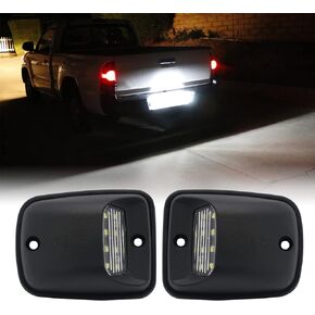 R&F Auto 18-SMD LED License Plate Light Tag Lamp Replacement for Tacoma 2016-2022 & Tundra 2014-2021 Pickup Truck 6000K Diamond White 2-Pieces Tag Lights Assembly, Replace OEM part# 812700C040