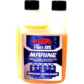 Fuel Ox Marine - Complete Fuel Treatment and Combustion Catalyst - Fuel Additive for Gas or Diesel - For Inboard or Outboard Motors - Treats Fuel For Boats or Jet Skis - Treats 625 Gallons -8oz Bottle