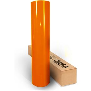 Orange Gloss 60 Inches x 1 Foot Car Wrap Vinyl Roll with Air Release 3MIL-VViViD8