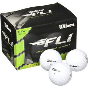 WILSON Staff F.L.I. Golf Balls (Pack of 12) White
