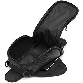 MASO Motorcycle Waterproof Tank Bag Oxford Magnetic Saddlebag Black Universal Motorbike Bags Travel Tool Tail Luggage with USB Charger LED Voltage Display