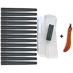 Tacki-Mac Arthritic Serrated Oversize (+3/32) Golf Grip Kit + Utility Hook Blade (13 Grips, Grip Tape, clamp, Grip Removal Hook Blade, Instructions)