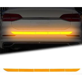 BLAKAYA Reflective Rear Bumper Sticker Car Trunk Reflective Strips Diamond Grade Night Visibility Warning Tapes (6PCS Red)