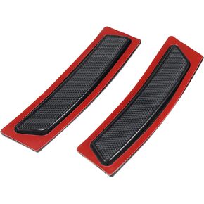 X AUTOHAUX Pair 63147295541 63147295542 Front Bumper Reflector Side Marker for BMW 320i 340i M3 2016-2018 Replace Original Reflector Smoky Black