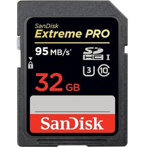 SanDisk Extreme PRO 32GB up to 95MB/s UHS-I/U3 SDHC Flash Memory Card - SDSDXPA-032G-X46