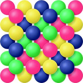 200 Pcs Neon Colored Balls Table Tennis Balls Plastic Balls 40 mm 2.4 g Balls Entertainment Balls for Beer Party Decoration Competitive Games Sports Activities