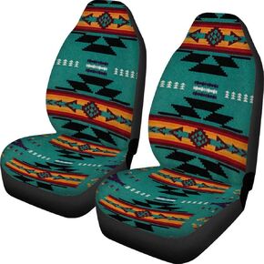 TOADDMOS Bright Blossoms Colorful Boho Floral Print Car Seat Covers for Women,Universal Auto Front Seats Protector Fits for Car,SUV Sedan,Truck