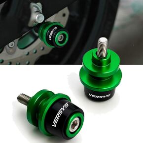 For versys650 versys 1000 X300 2008+ 2019 2020 2021 8mm Motocycle Swingarm Spools Slider Stand Screw-green