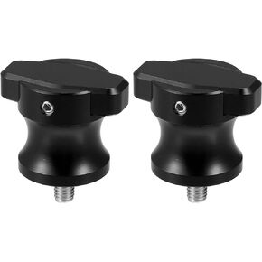 2 Pcs 6mm Universal CNC Swing Arm Stand Screw - Motorcycle Swing Arm Spools Sliders Stronger - Aluminum Alloy Black