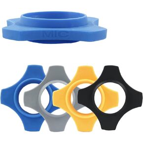 4 Pcs Microphone Anti-Roll Rubber Rings Mic Rolling Protection Anti-Slip Rubber Rolling Rings(Multi Color)