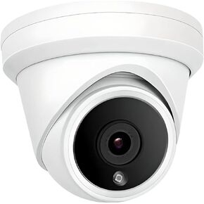 HD 8MP IP Camera Turret Dome with Microphone, 24/7 Full Time Color at Night, Weatherproof IP67 Indoor Outdoor Wide Angle 2.8mm (8MP 247 Color)