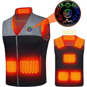 DOACE Heated Vest for Men & Women, Smart heated Jacket, Battery Not Included