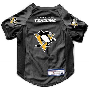Littlearth NHL Pittsburgh Penguins Stretch Pet Jersey, Team Color, X-Large