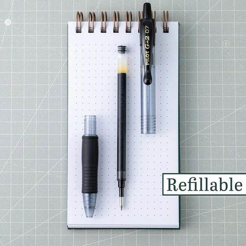 Pilot, G2 Premium Gel Roller Pens, Fine Point 0.7 mm, Black, Pack of 14 in Saudi Arabia