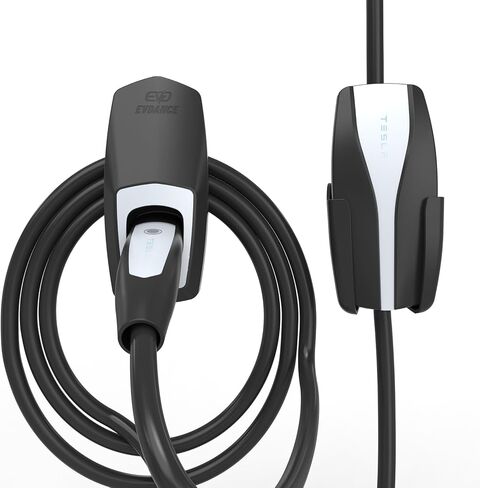 حامل كابل شاحن تيسلا-EVDANCE Tesla حامل شاحن متنقل على الحائط مع حامل موصل تيسلا للطراز 3 Y S X، حامل شاحن حائط تيسلا للداخل/الخارج، ملحق منظم كابل شحن تيسلا in Saudi Arabia