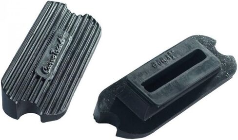 Horze Curvo Tread Stirrup Pads - Black - 4.25 in in Saudi Arabia