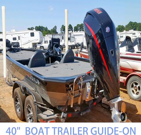 دليل مقطورة القارب مقاس 40 بوصة، دليل عمود المقطورة من الفولاذ المقاوم للصدأ 2 × 316 لتر لمكافحة تآكل مياه البحر، 2 × قضبان دليل مقطورة أنبوبية UPVC، بما في ذلك الأجهزة الكاملة، للقوارب وزوارق الكاياك والزوارق وقوارب الصيد وقوارب التزلج in Kuwait