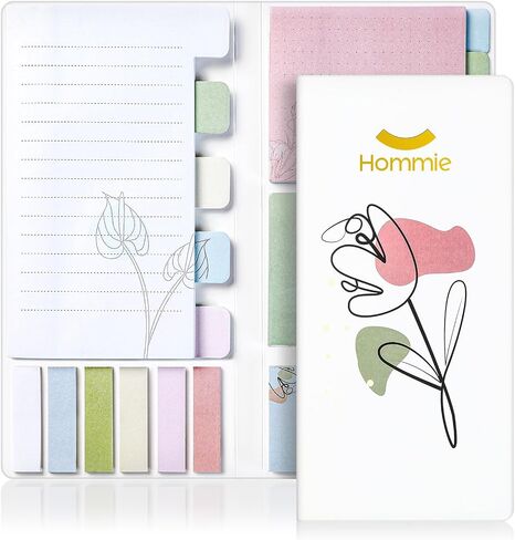 Hommie Sticky Notes Set, Divider Sticky Notes 410 Packs Planner Sticky Note Dividers Tabs with Color Coding for School Supplies, Office Supplies, Book Notes,Bible Sticky Notes in Kuwait