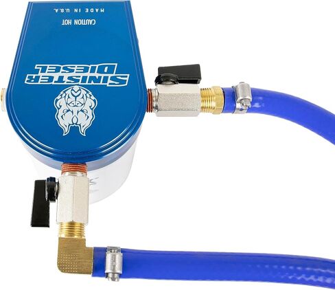 Sinister Diesel Coolant Filtration System Kit (SD-COOLFIL-6.4-W) for Ford Powerstroke 2008-2010 6.4L Diesel with All Hardware - No Drilling Or Part Removal Required – Easy Installation in Saudi Arabia