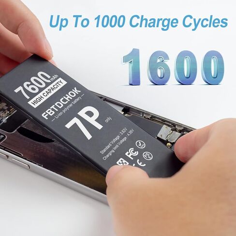 FBTDCHOK 7600mAh Upgraded Battery for iPhone 7 Plus, High Capacity 0 Cycle A+ Battery Replacement for iPhone 7 Plus, with Complete Repair Tool Kit in Saudi Arabia