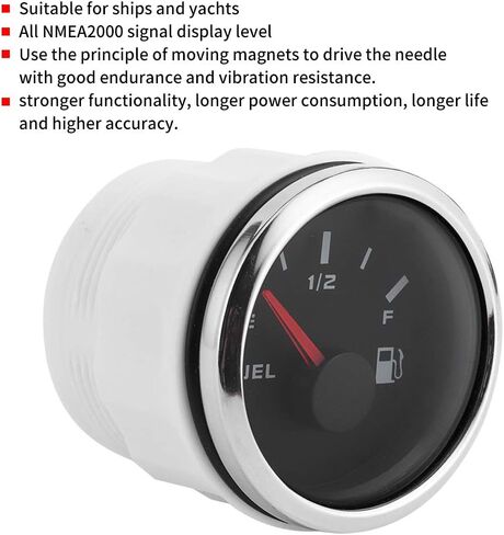Nmea 2000-52mm Digital Fuel Level Gauge Meter NMEA2000 Pointer Meter Instrument for Boats Yachts in Saudi Arabia