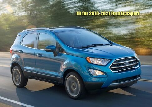Side Window Visor Vent Deflectors Sun/Rain Guards Compatible with 2018-2021 Ford Ecosport (w/ Stainless Steel Trim) in Saudi Arabia