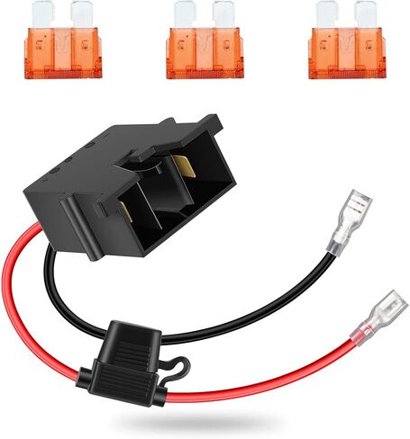 موصل تسخير الأسلاك البديل Vpment 12 AWG متوافق مع عجلات الطاقة وبطارية 12 فولت، مع 3 قطع فيوز in Kuwait
