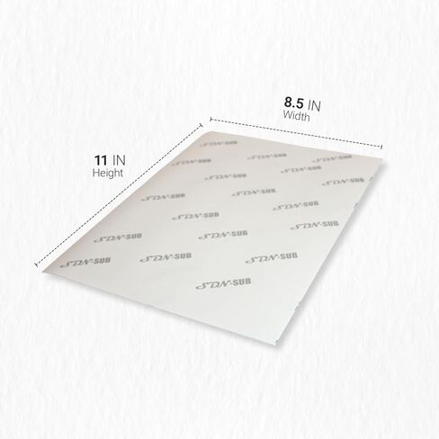 ورق التسامي 8.5 × 11 بوصة 115 ورقة (125 جم) لأي طابعة نفث الحبر التسامي، متوافق مع منتجات التسامي للأسطح الصلبة والناعمة مثل القمصان والأكواب والأكواب والمزيد in Kuwait