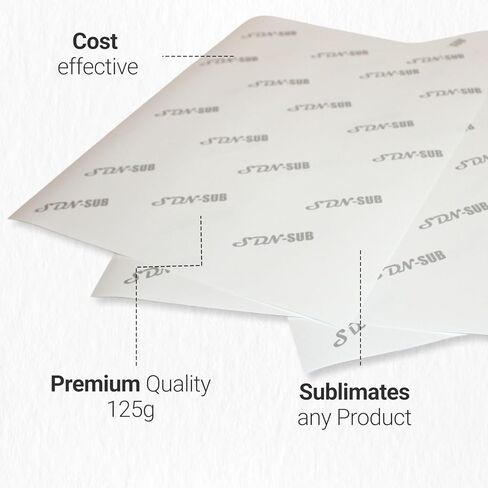 ورق التسامي 8.5 × 11 بوصة 115 ورقة (125 جم) لأي طابعة نفث الحبر التسامي، متوافق مع منتجات التسامي للأسطح الصلبة والناعمة مثل القمصان والأكواب والأكواب والمزيد in Kuwait