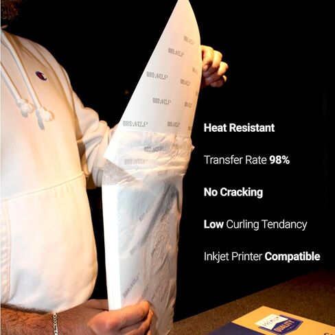 ورق التسامي 8.5 × 11 بوصة 115 ورقة (125 جم) لأي طابعة نفث الحبر التسامي، متوافق مع منتجات التسامي للأسطح الصلبة والناعمة مثل القمصان والأكواب والأكواب والمزيد in Kuwait