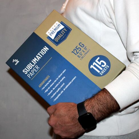 ورق التسامي 8.5 × 11 بوصة 115 ورقة (125 جم) لأي طابعة نفث الحبر التسامي، متوافق مع منتجات التسامي للأسطح الصلبة والناعمة مثل القمصان والأكواب والأكواب والمزيد in Kuwait