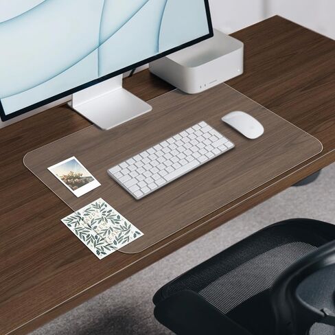 Clear Desk Mat, Clear Desk Pad 23.6 x 13.7 in, Desk Protector Mat for Writing & Working, Clear Table Protector Anti-Water & Heat Resistant, for Home & Office… in Kuwait