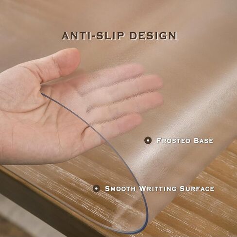 Clear Desk Mat, Clear Desk Pad 23.6 x 13.7 in, Desk Protector Mat for Writing & Working, Clear Table Protector Anti-Water & Heat Resistant, for Home & Office… in Kuwait