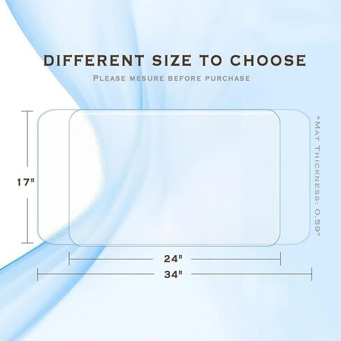 Clear Desk Mat, Clear Desk Pad 23.6 x 13.7 in, Desk Protector Mat for Writing & Working, Clear Table Protector Anti-Water & Heat Resistant, for Home & Office… in Kuwait