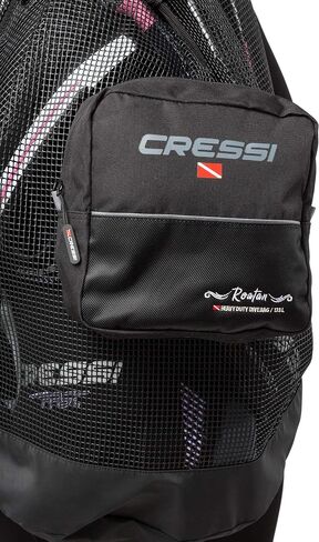 Cressi Heavy Duty Mesh Backpack 90 liters Capacity for Scuba Diving, Water Sport Gear | Roatan: designed in Italy, Black, One Size (UB936000) in Saudi Arabia